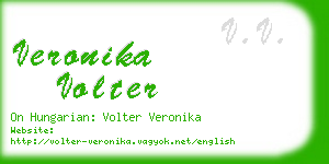 veronika volter business card